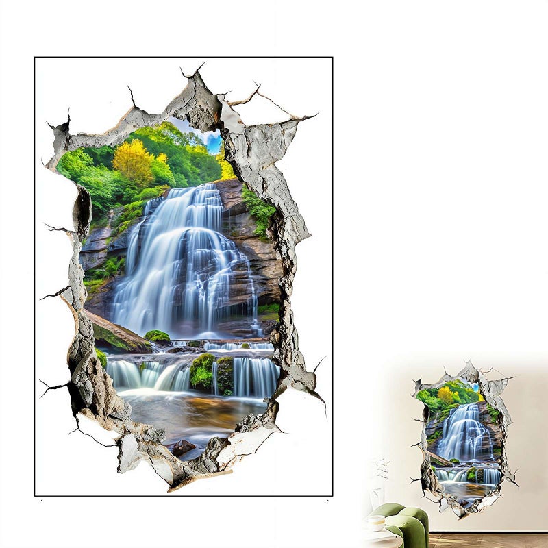 Landscape Wall Stickers, Realistic Picture, Waterproof and Moisture-Proof, Not Damage the Wall, Create a Comfortable Atmosphere - Image 1